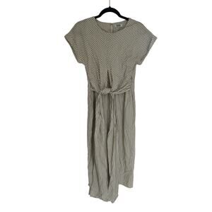 525 Stripped dress with wrap size Small
